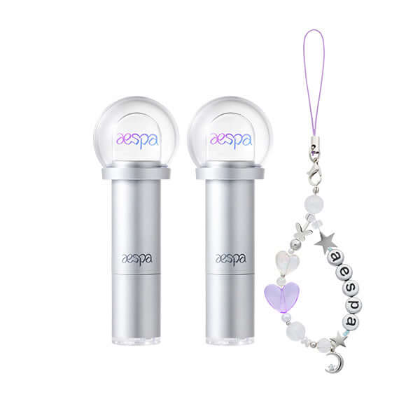 Fansignal Lip Balm aespa 2ea+Beaded Strap