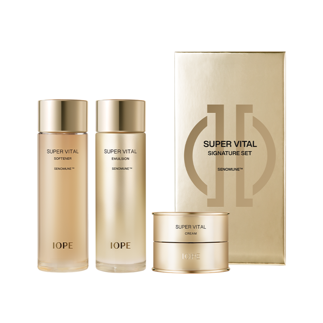 EXCLUSIVE] IOPE Super Vital Emulsion, Softner and Cream Set