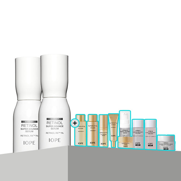 IOPE RETINOL SUPER BOUNCE SERUM アイオペ　2個 Best Seller] IOPE Retinol Super Bounce Serum RX™ 1% 30ml double