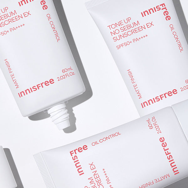 INNISFREE イニスフリー トーンアップノーセバムサンスクリーン EX 60ML 【送料無料注文金額 : 合計 $25(≒¥3,700) 以上】