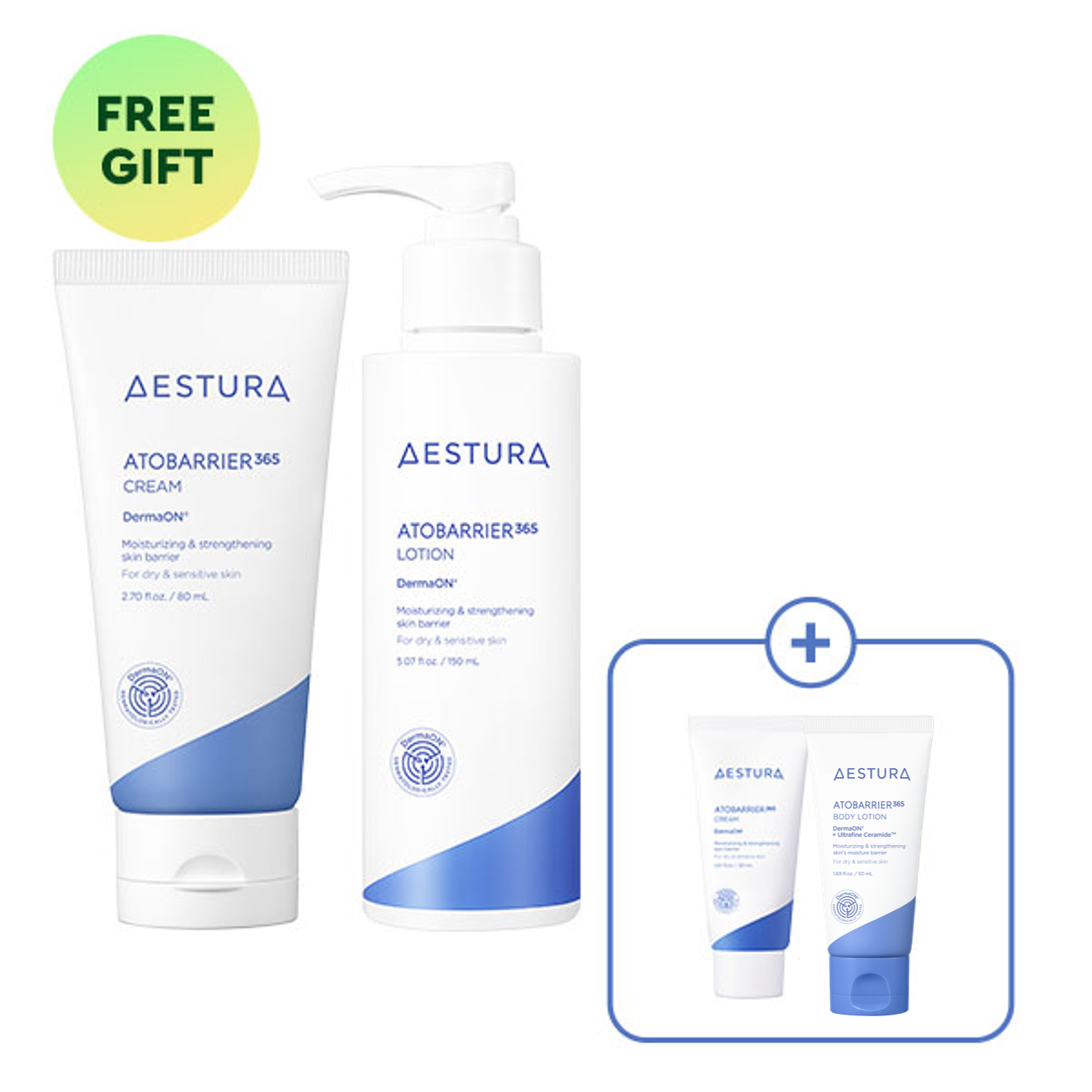 【エッセンス40mlプレゼント】アステチュラ アトバリア 365 クリーム 80ml+ローション 150ml+ハイドロ エッセンス 40ml