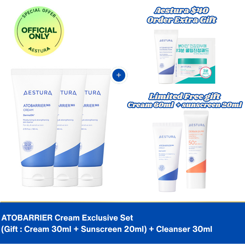 AESTURA アトバリア365 クリーム 80ml*3個 – Global AMORE MALL