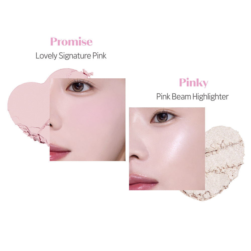 ETUDE Dear My Bestie Heart Pop Duo Blusher Dear My Pink