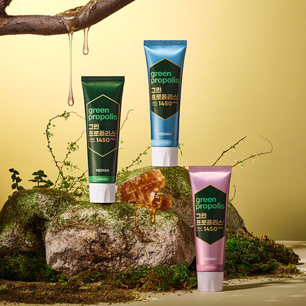 Median Green-Propolis Toothpaste Fresh Mint 100g*3