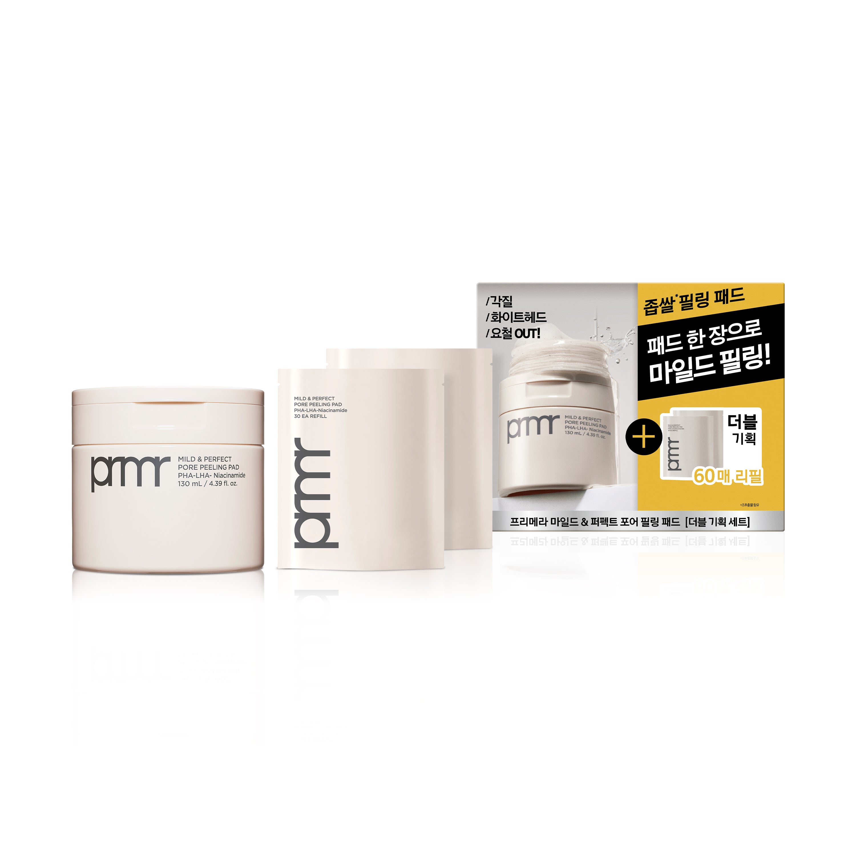 Primera Mild and Perfect Pore Peeling Pads 60ea+(30EA*2)