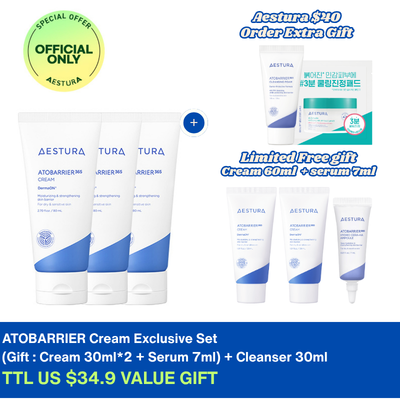 【新品未開封】AESTURA アトバリア365クリーム 80ml４本セット AESTURA アトバリア365 クリーム 80ml : アットコスメショッピング
