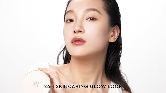 24H Skin caring glow look with Skin radiant glow Cushion