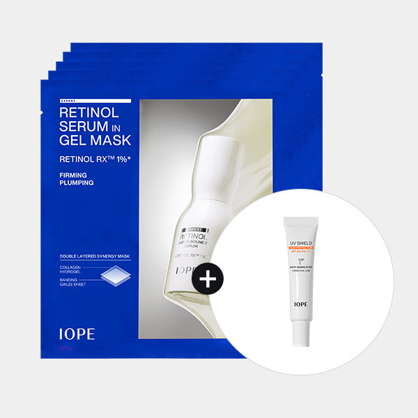 IOPE レチノール セラム ジェルマスク 5枚