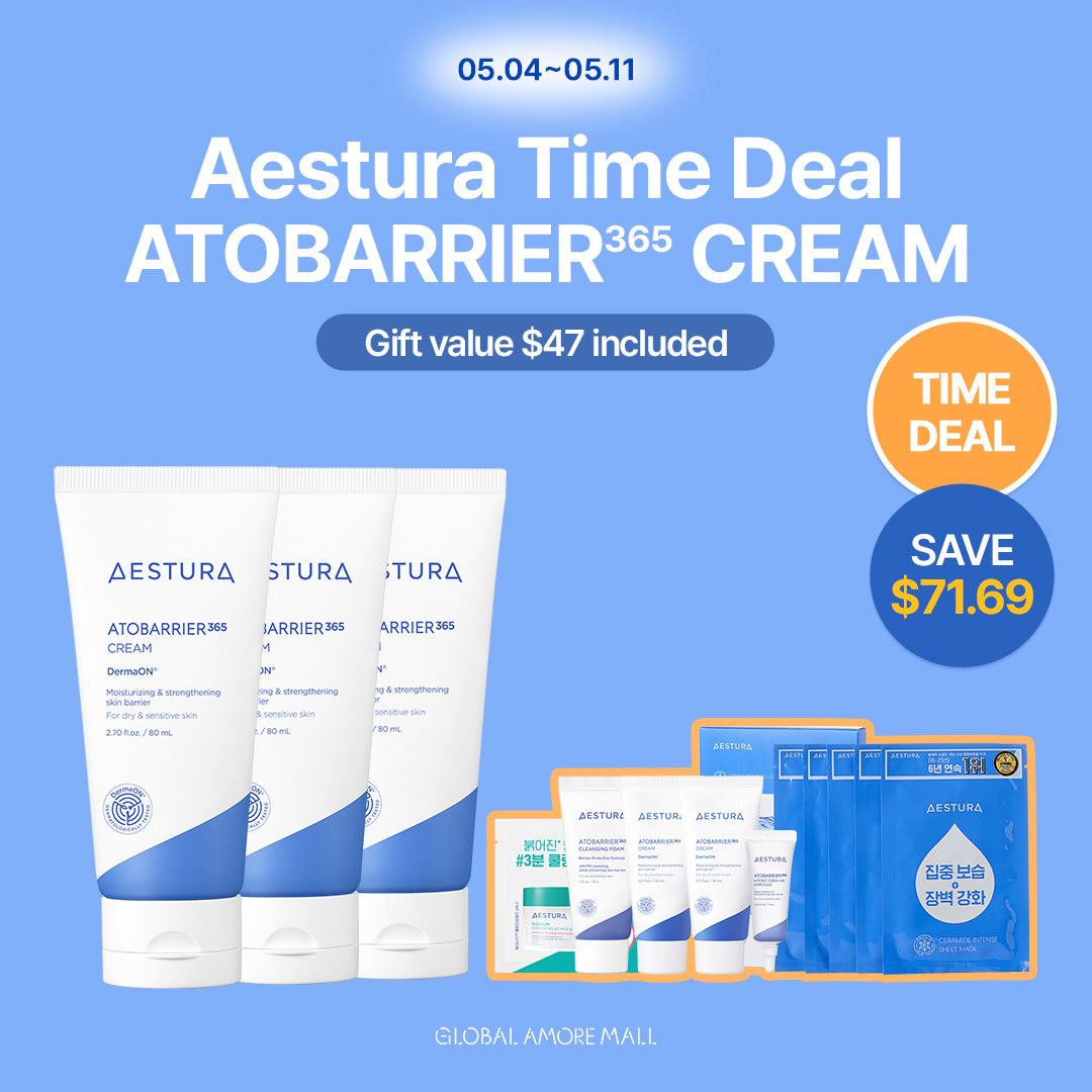 AESTURA ATOBARRIER365 Cream 80ml*3ea Bundle + free 60ml+sheet mask 5ea