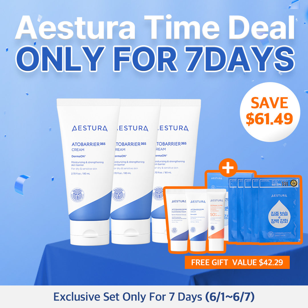 AESTURA Atobarrier365 Cream 80ml*3ea Bundle + freegift
