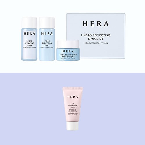 [GIFT] HERA Hydro Reflecting deluxe Kit (Toner 30ml+Fluid 30ml+Cream 5ml*2)+UV Protector Tone-up 15ml