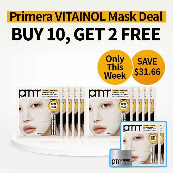 Primera Vitatinol Serum Mega-shot Gel 10ea+Extra Gift (Gel Mask 2ea+Se ...