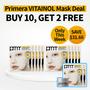 Primera Vitatinol Serum Mega-shot Gel 10ea+Extra Gift (Gel Mask 2ea+Cream 10ml)