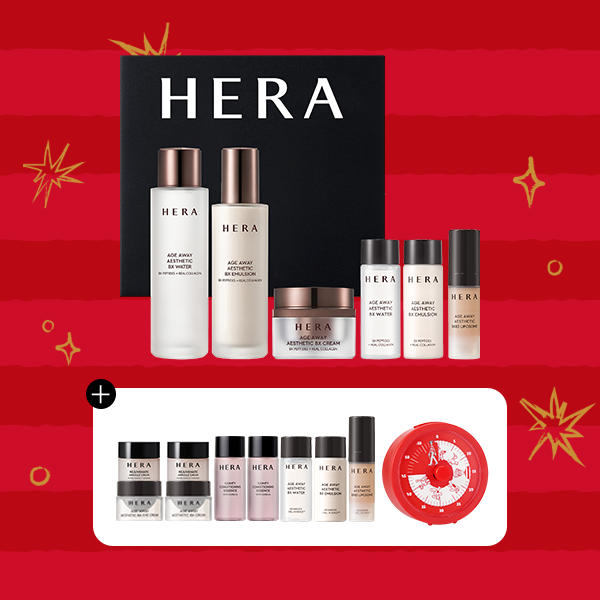 [Best Seller + Free Timer] HERA Age Away Aesthetic Skincare Set (Water & Emulsion & Cream)