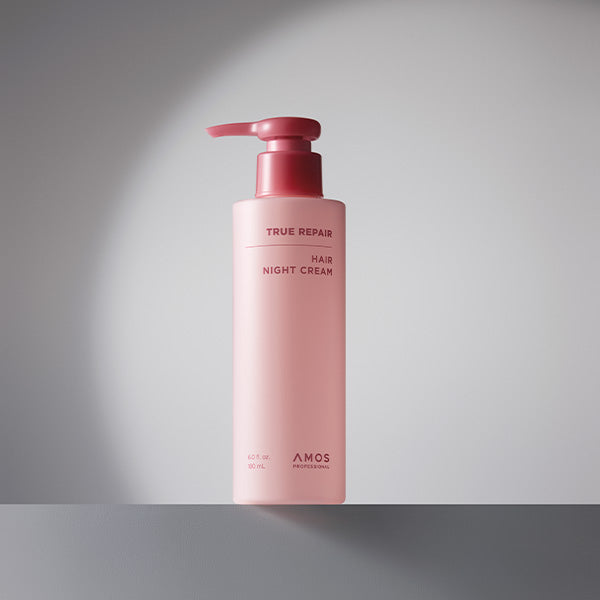 【ダメージヘア スペシャルケアセット】AMOS トゥルーリペア ナイトクリーム 180ml、エッセンス 100ml 