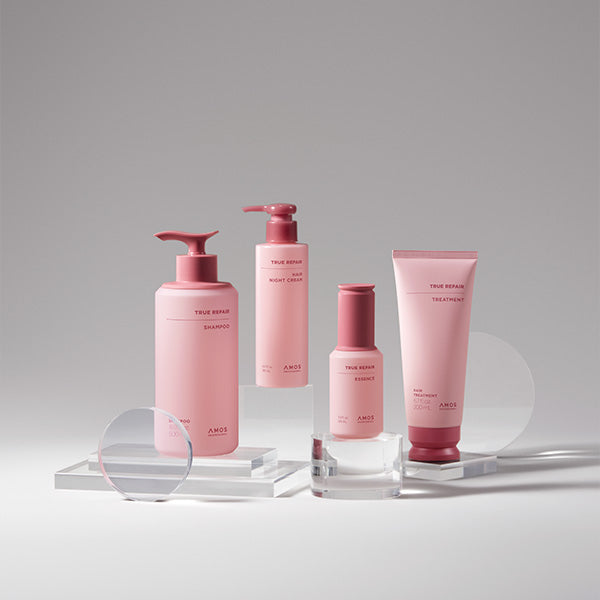 【ダメージヘアケアセット】アモス トゥルーリペア シャンプー500g、トリートメント250ml 