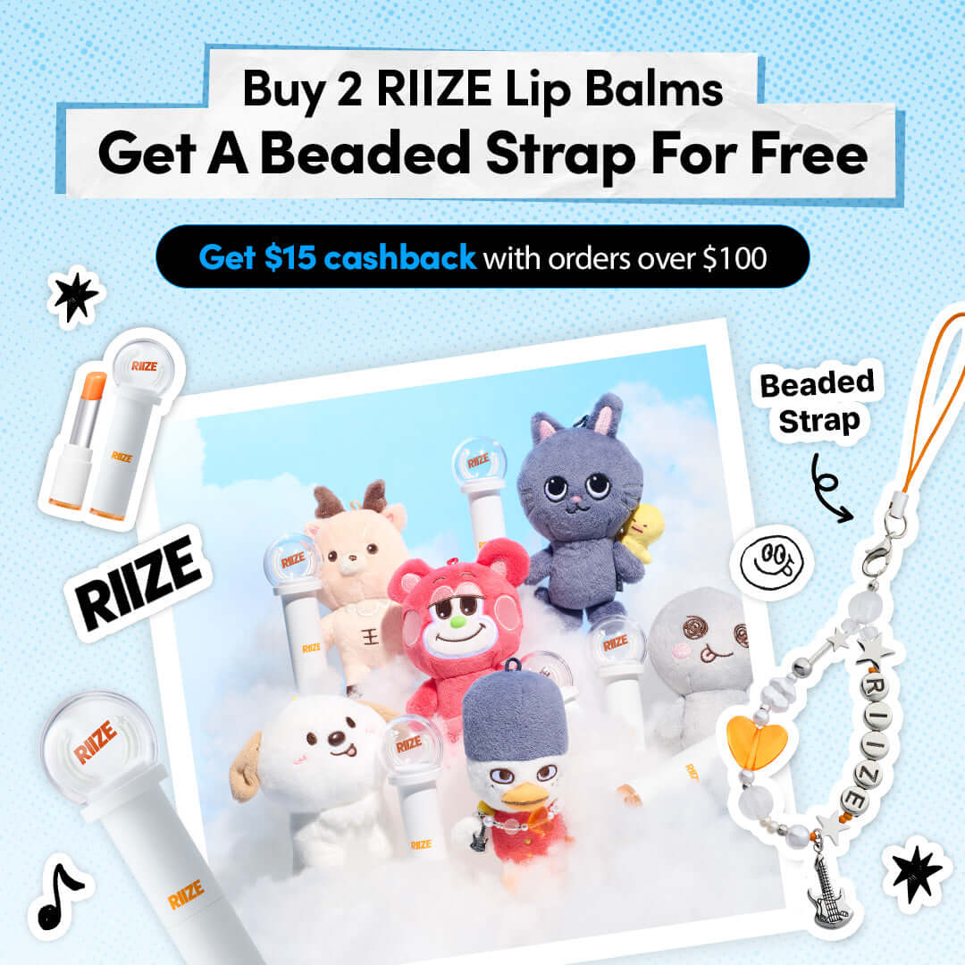 RIIZE ソヒ　アクセサリーセット Fansignal Lip Balm RIIZE 2ea + Beaded Strap – Global Amore Mall