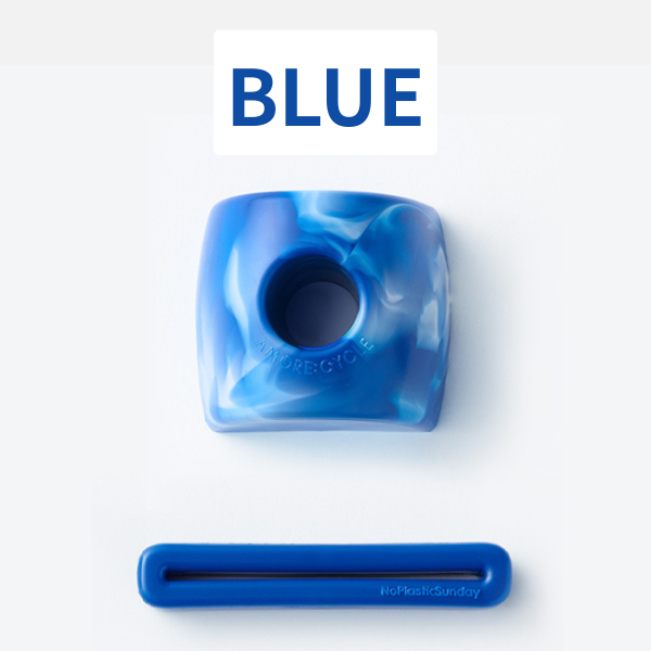 [Free Gift/Customs Value=$1] [Blue] Eco Kit - Recycled Dental Set (Toothpaste $0.5, Squeezer $0.5)