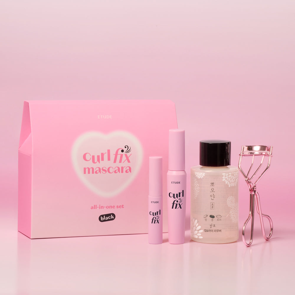 Exclusive ETUDE Colorfix Mascara Set (Includes Eyelash Curler)