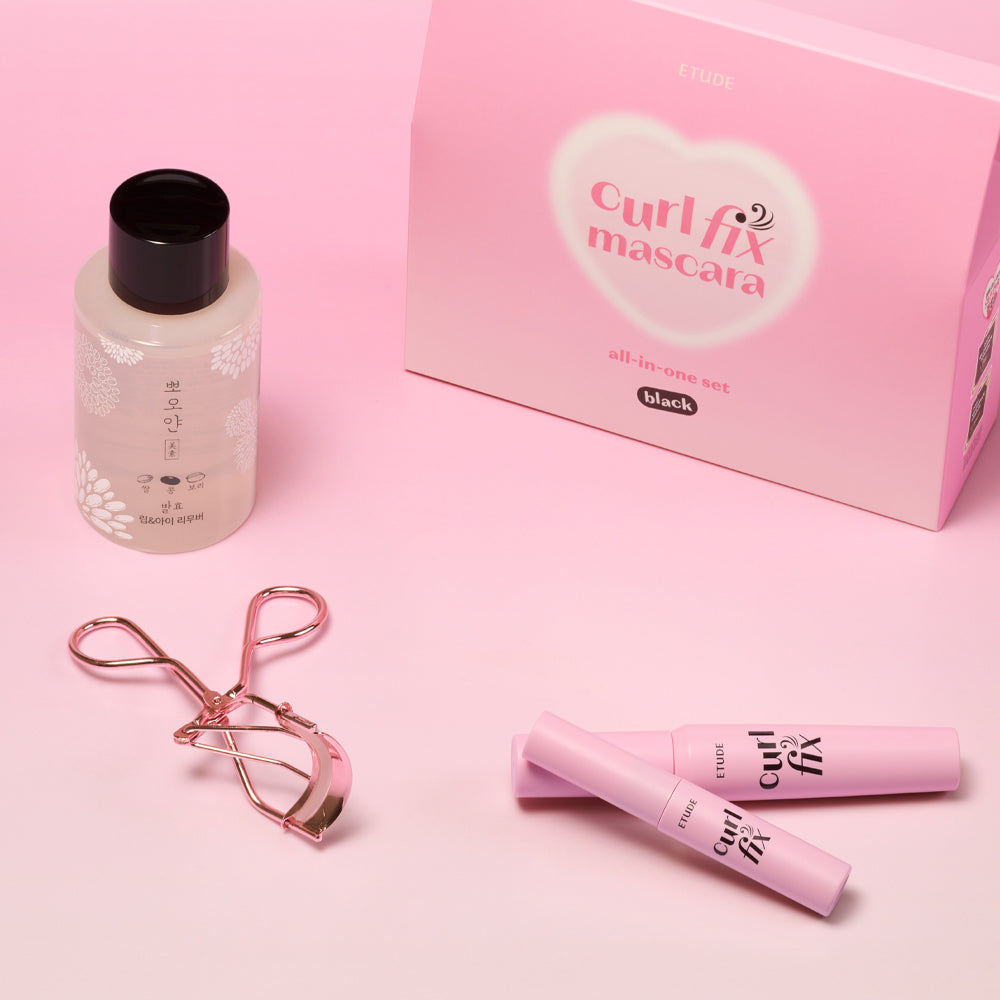Exclusive ETUDE Colorfix Mascara Set (Includes Eyelash Curler)