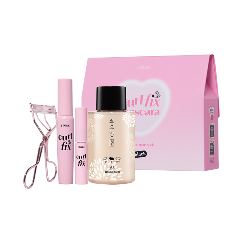 Exclusive ETUDE Colorfix Mascara Set (Includes Eyelash Curler)