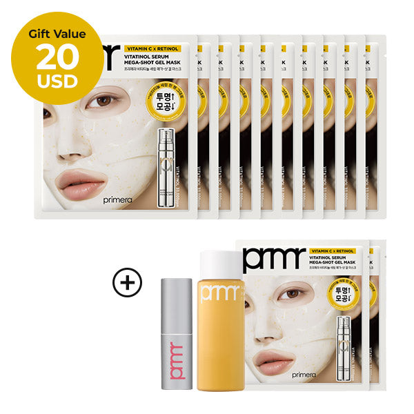 [Gift Value 20USD]Primera vitatinol serum mega-shot gel mask SET (31g*10ea)