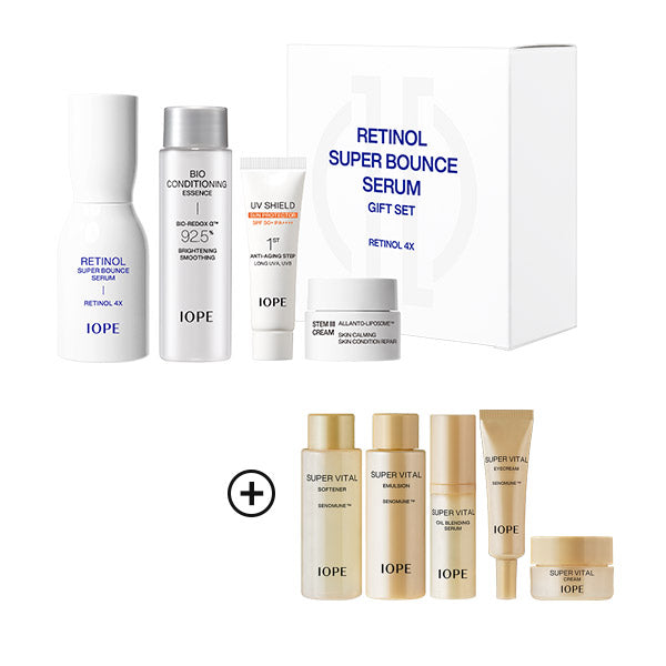 IOPE Retinol Super Bounce Serum 50ml Set (3minis included)