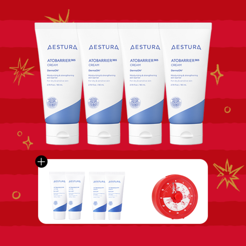 [$28のお得なギフト]エストラ アトバリア365 クリーム 80ml*3個 (セラミド配合 スキンバリア/保湿/うるおい/敏感肌用)