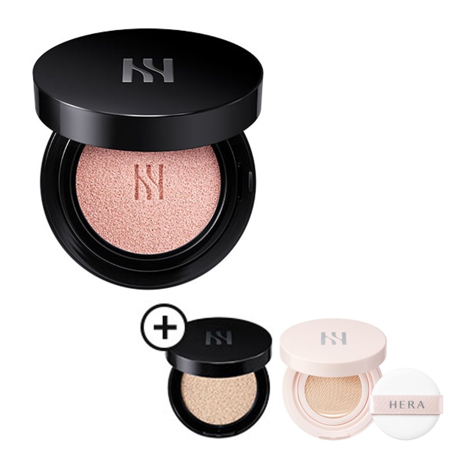 [Toneup Sun Cushion][15gX1(Cushion)] HERA Black Cushion Foundation 00P1  BEIGE PINK