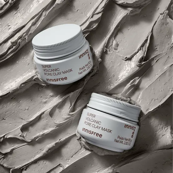 INNISFREE Super Volcanic Pore Clay Mask 80g – Deep Cleanse & Clear Face Pores