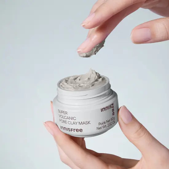 INNISFREE Super Volcanic Pore Clay Mask 80g – Deep Cleanse & Clear Face Pores