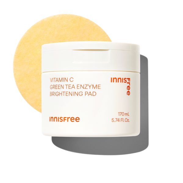 INNISFREE Vitamin C Green Tea Enzyme Brightening Pad (60Pads)