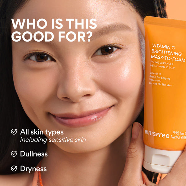 INNISFREE Vitamin C Brightening Mask-to-foam Cleanser 120ml