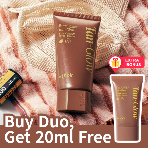 ESPOIR Water Splash Sun Cream Tan Glow 50ml