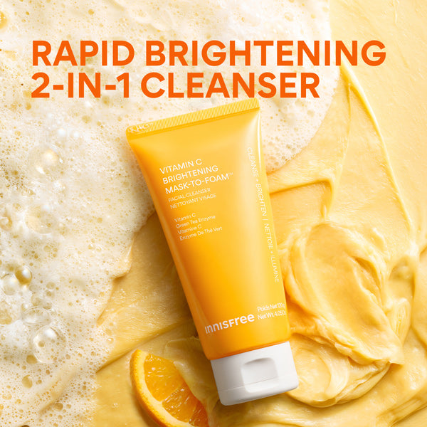 INNISFREE Vitamin C Brightening Mask-to-foam Cleanser 120ml