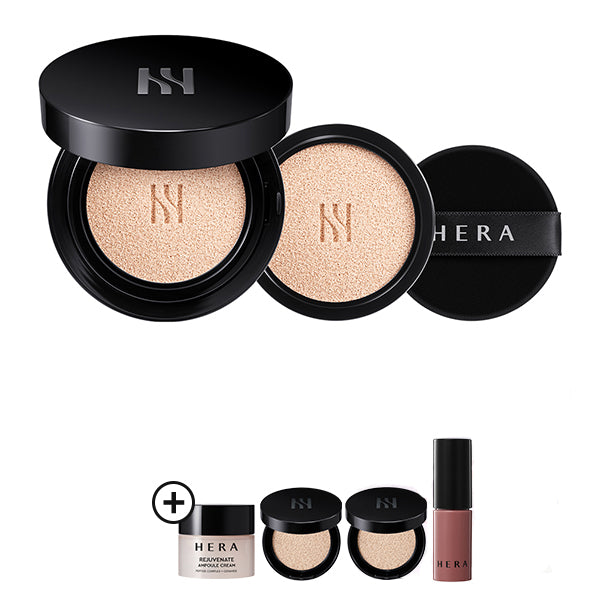 [15gX2 Duo set(Cushion+Refill)] HERA Black Cushion Foundation