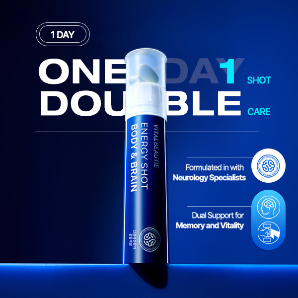 VITALBEAUTIE Energy Shot Body & Brain 28 Vials (28-day supply)