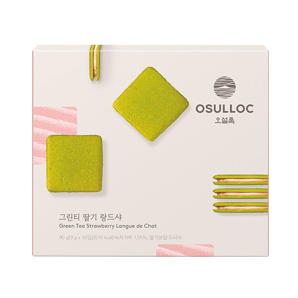 OSULLOC 緑茶ストロベリーラングドシャ（10個入り）