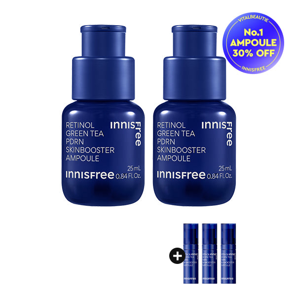 [BUNDLE] INNISFREE Retinol Green Tea PDRN Skinbooster Ampoule 25ml x 2ea