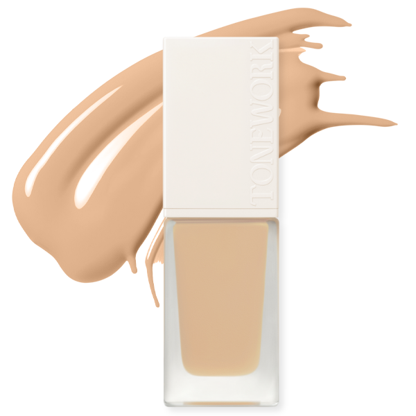 TONEWORK VEGAN 200+ FOUNDATION SHEER GLOW 21W1 20G