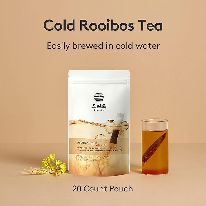 OSULLOC Cold Brew Rooibos Tea Stick  (20 count)