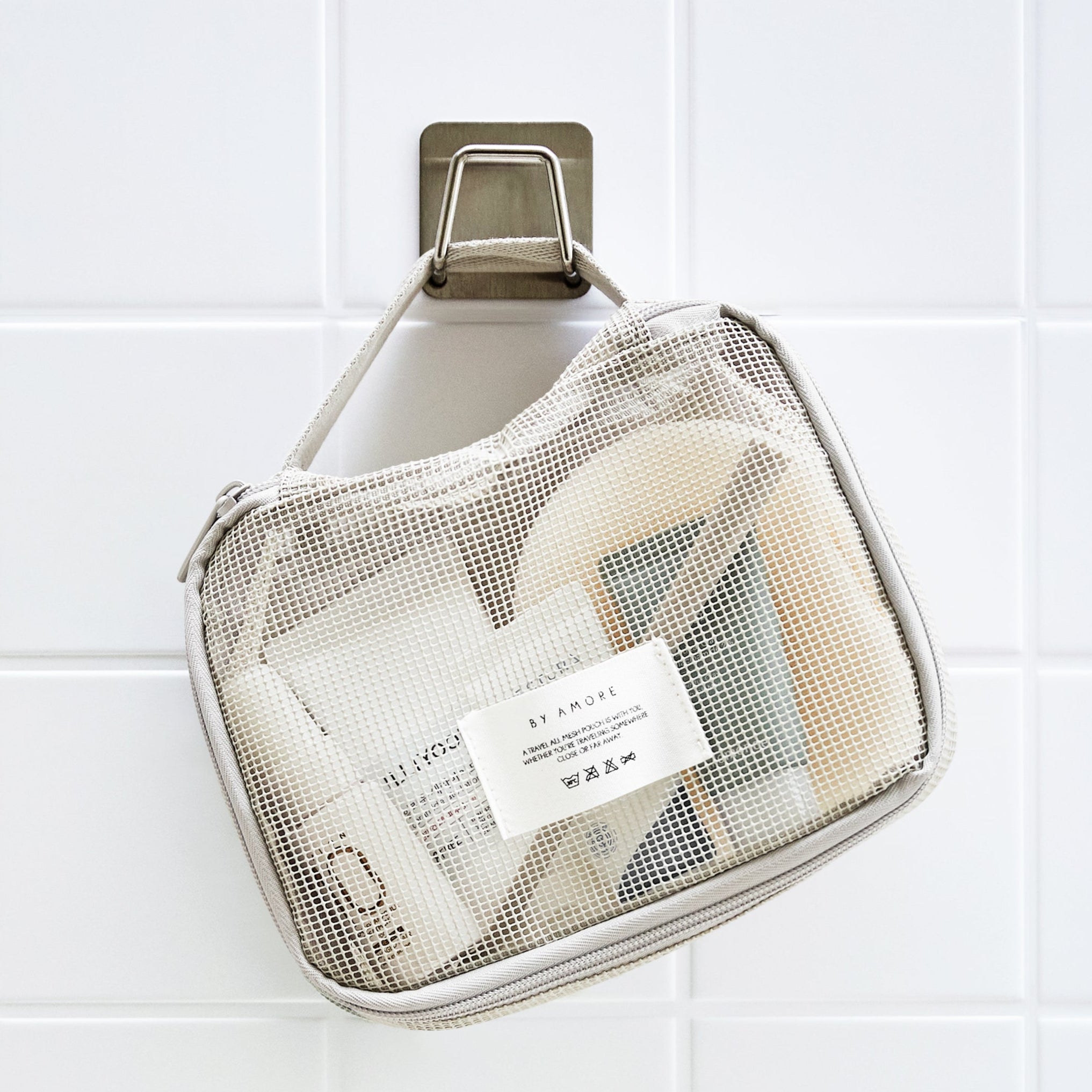 BY AMORE All Mesh Travel Pouch