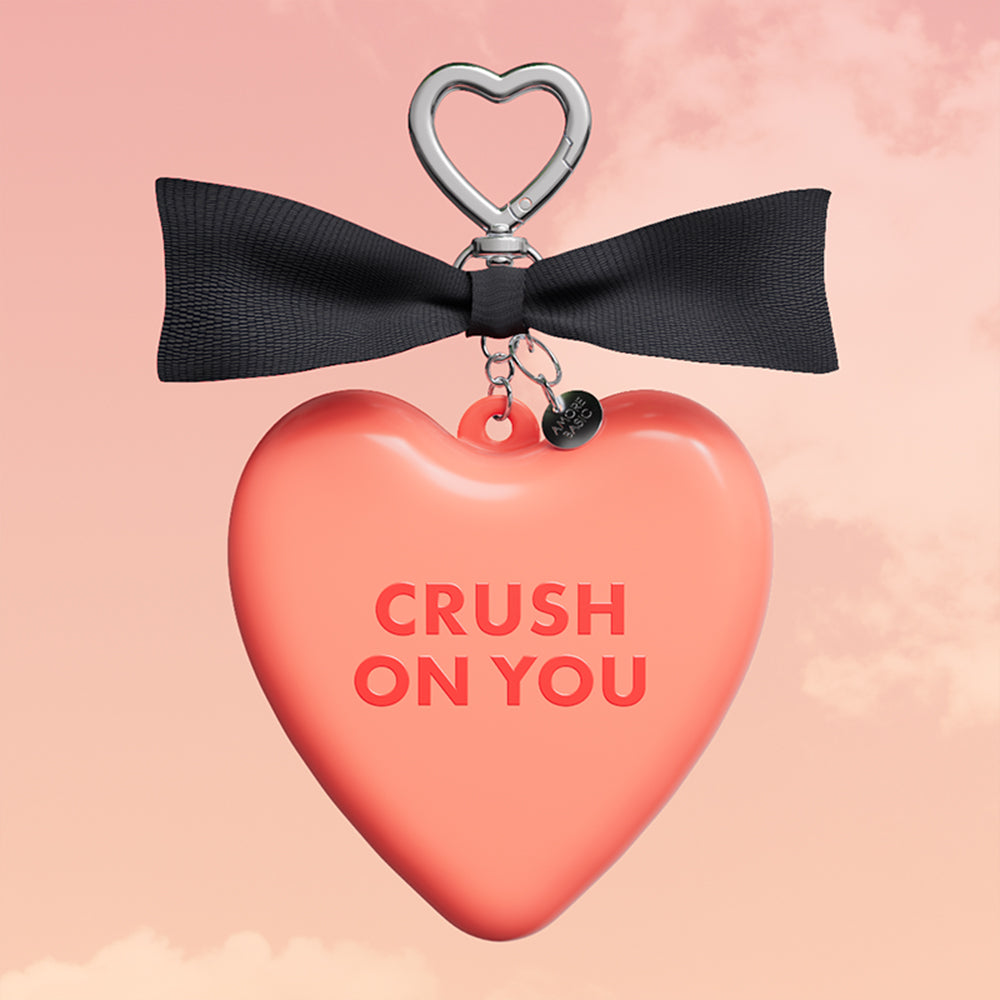 AMORE BASIC Crush on You Mirror & Brush Keyring