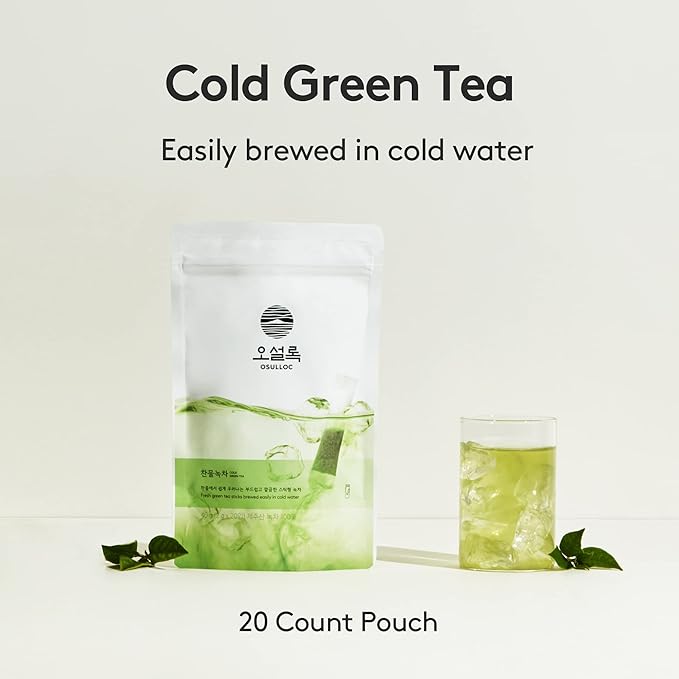 OSULLOC Cold Brew Green Tea Stick  (20 count)