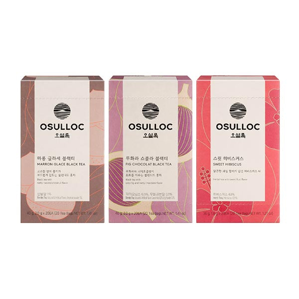 [Blended Tea Bundle] OSULLOC Sweet Hibiscus & Fig Chocolat & Maron Glace