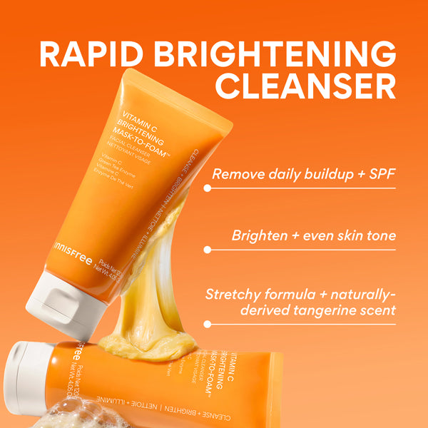 INNISFREE Vitamin C Brightening Mask-to-foam Cleanser 120ml