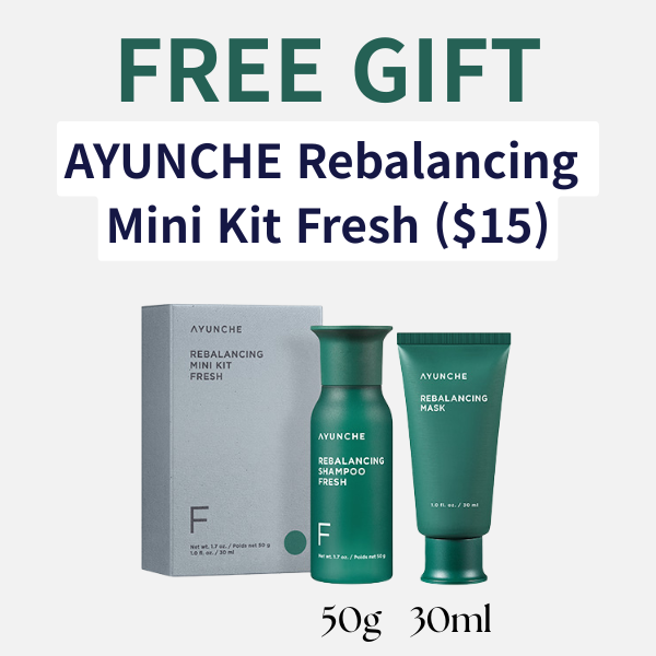 [Free Gift/Customs Value=$1] AYUNCHE Rebalancing Mini Kit Fresh (Shampoo 50g $0.5, Mask 30ml $0.5) (Copy)