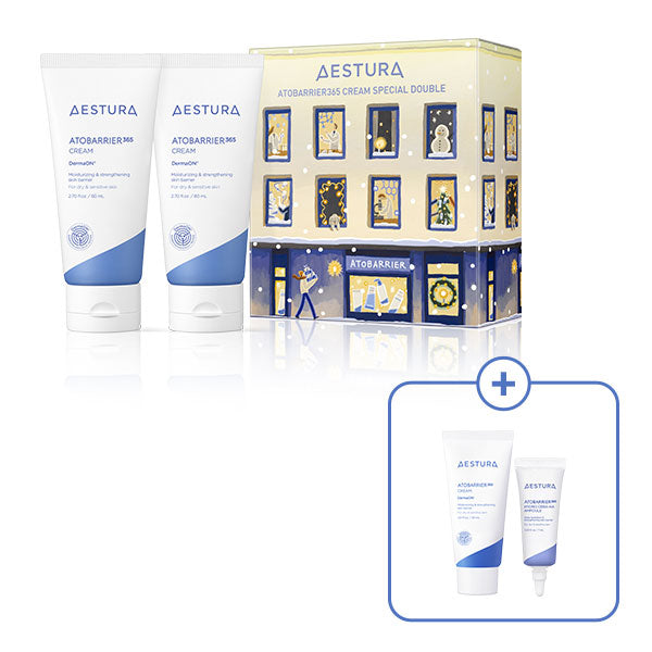 【限定】AESTURA アトバリア 365 クリーム 80ml ダブルセット (エッセンス 50ml + ボディクリーム 30ml 含む)