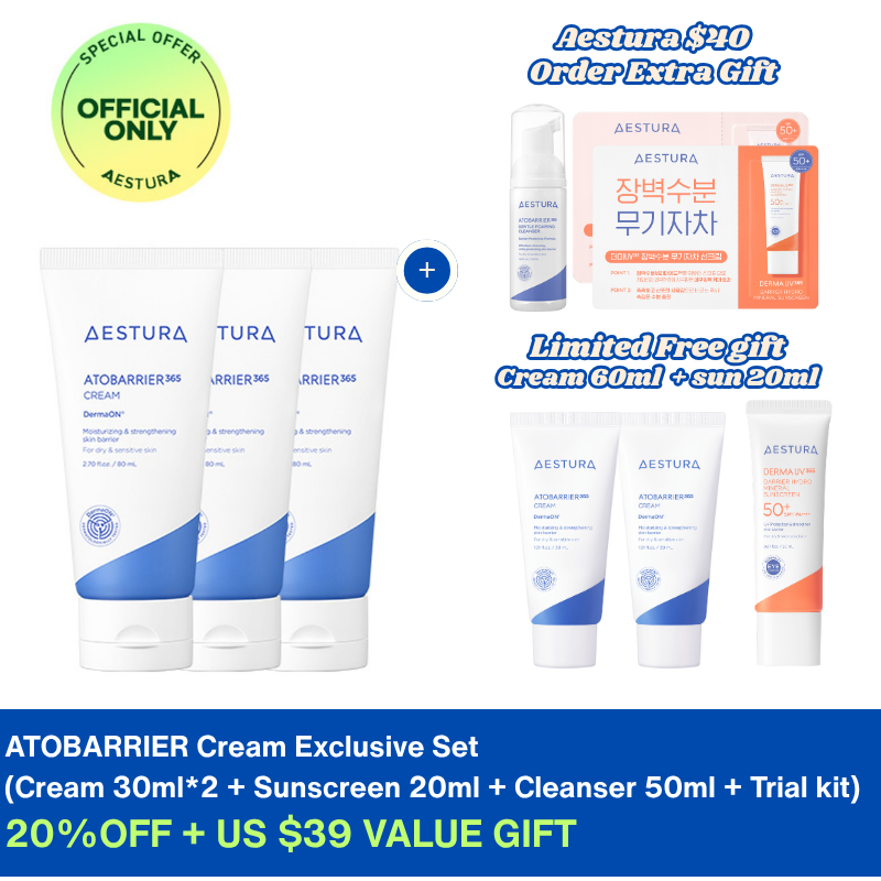 BEST-ATOBARRIER 365 Moisturizer Cream 80ml*3ea