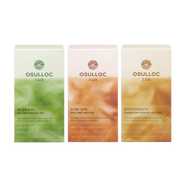 [Milk Tea Bundle] OSULLOC Samdayeon, Matcha, Earl Grey Milk Tea (30ea)